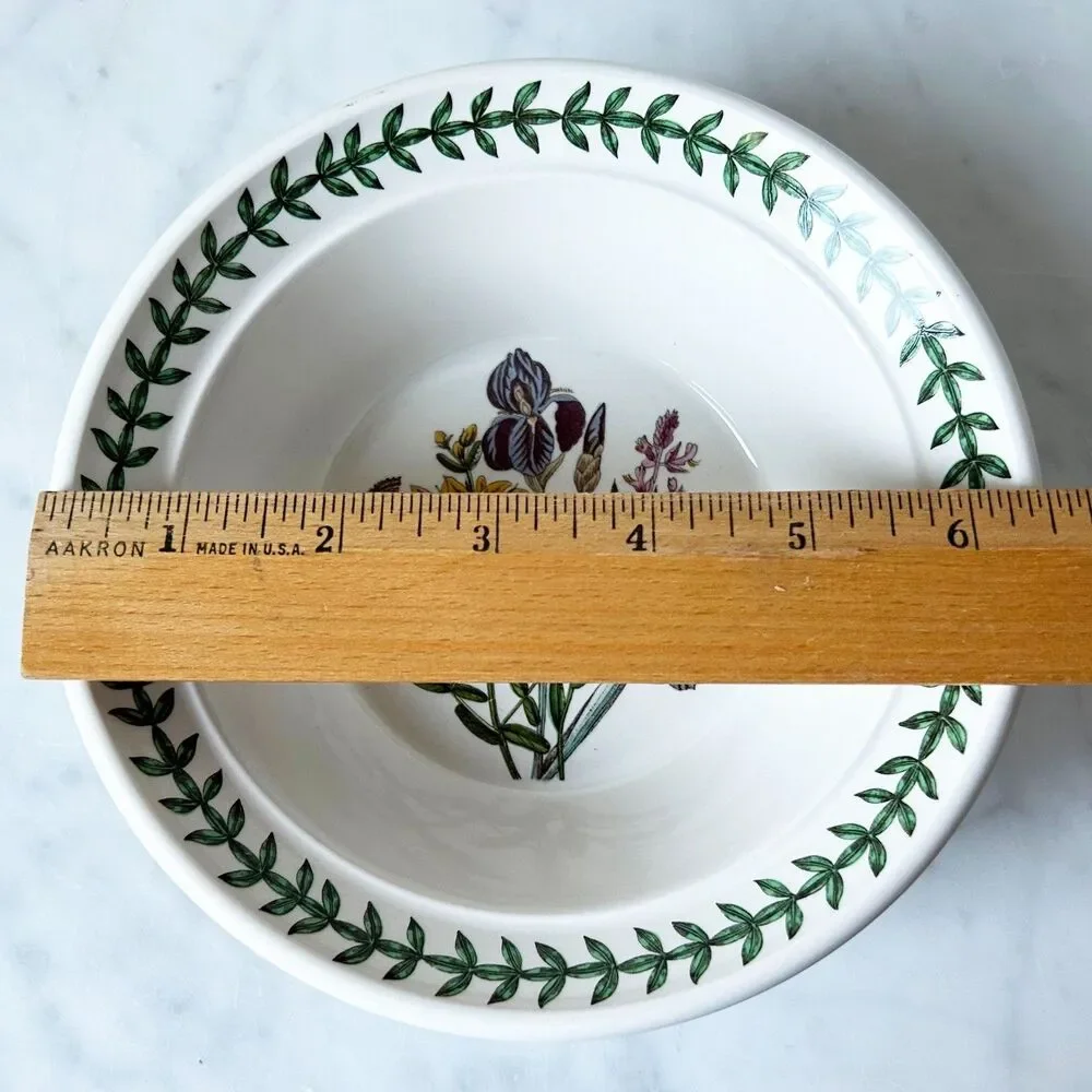 Portmeirion Botanic Garden Purple Iris Oatmeal Bowl 6.5